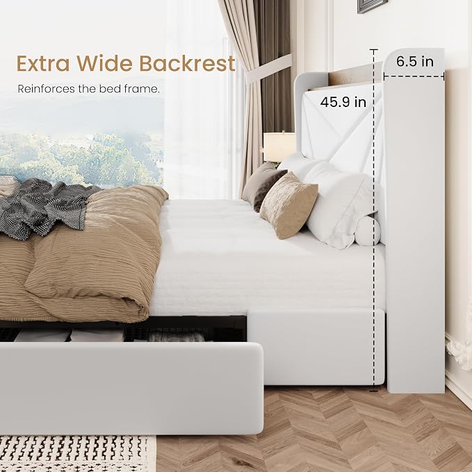 SHA CERLIN Full Size Bed Frame - Image 7