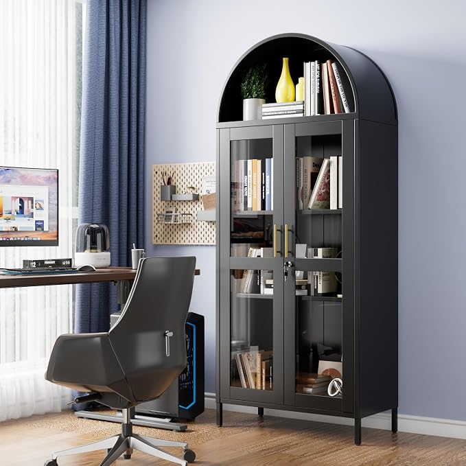 VEXPOR 73" Tall Arched Display Cabinet - Image 8