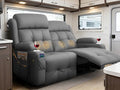 Reclining Loveseat, 55.1" RV PU Leather Wall Hugger Recliner Love Seats Sofa by FurgattiEnjoyYourLife