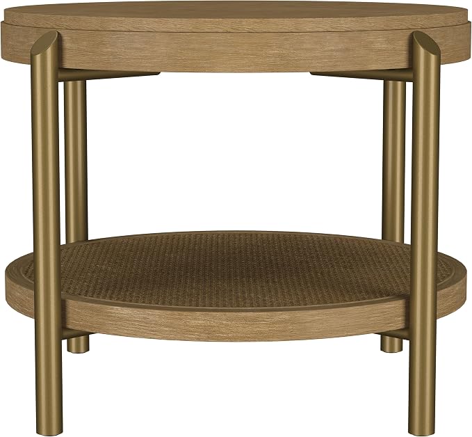 Coaster Home Furnishings Arini 2-piece Round Coffee and End Table Set Sand Wash - Image 5