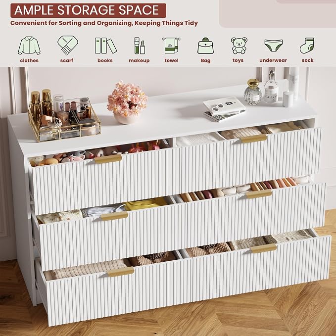 Garvee 6 Drawers Dresser for Bedroom - Image 7