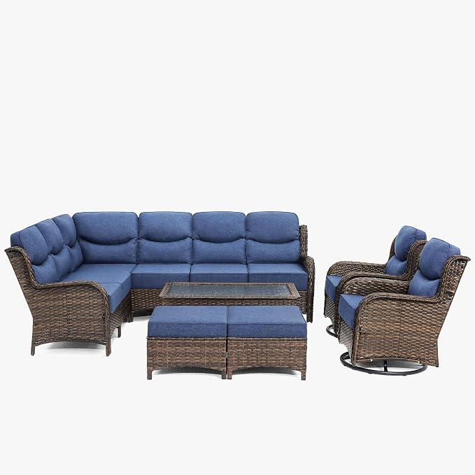 HILLGA Luxury High Back Patio Furniture Set - Image 8