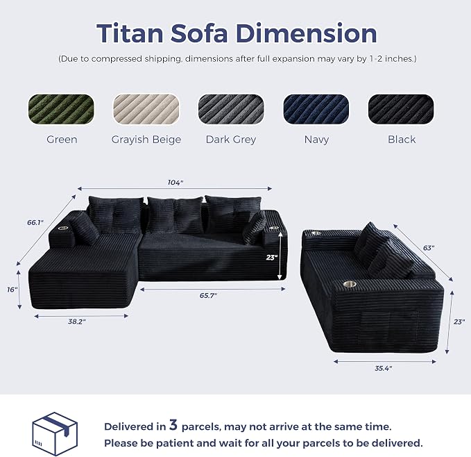 MAXYOYO Modular Sectional Couch - Image 2
