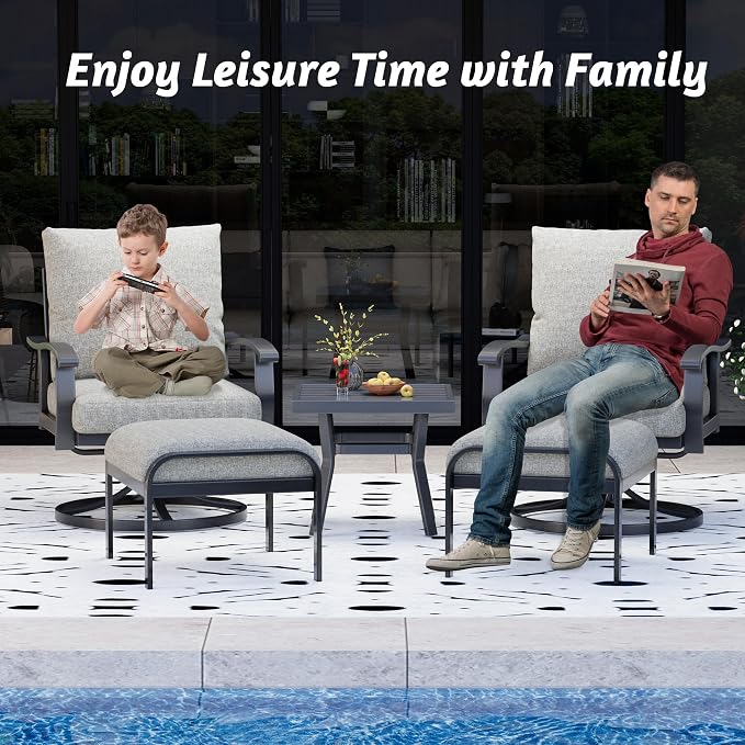 HOMREST Outdoor Swivel Rocker Patio Chairs - Image 7