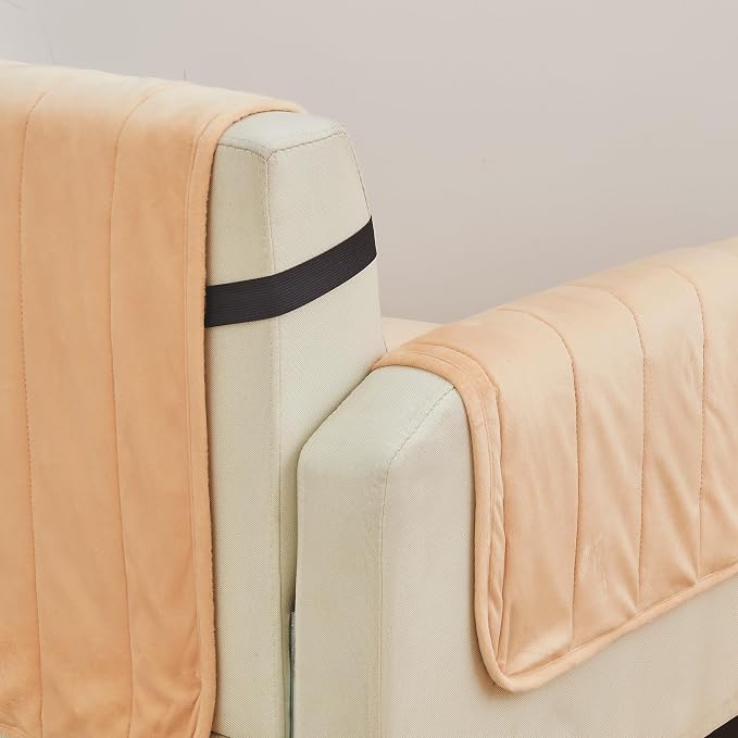 Great Bay Home Velvet Chair Cover - Image 2