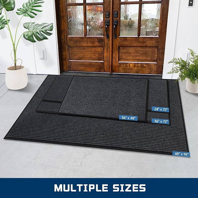 Large Indoor Outdoor Door Mat, Rubber Border Doormats - Image 8