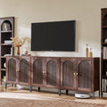 IFBUY Modern Sideboard Buffet Cabinet, 92.63" W Fluted Arched Buffet Cabinet by IFBUYFarmhouseFurniture