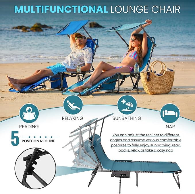FUNDANGO Heavy Duty Tanning Chair - Image 5