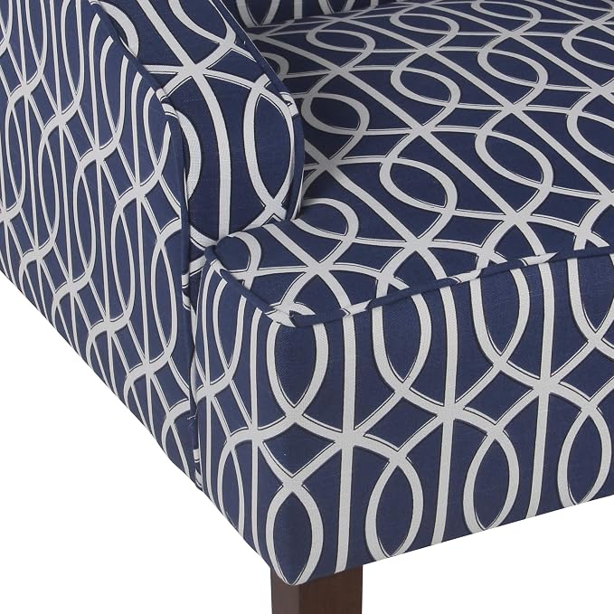Homepop Home Decor Upholstered Classic Swoop Arm Accent Chair Accent Chairs - Image 9