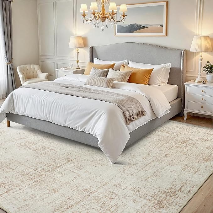 5x8 Area Rugs for Living Room Washable Rug: Anti-Skid Abstract Modern Living - Image 2