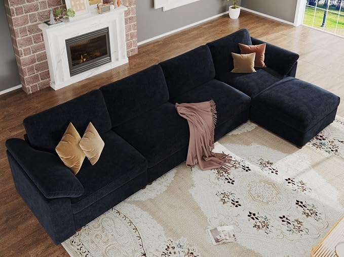 EASE MOOSE Oversized Sectional Modular Sofa, Large L Sectional Couch Wide Deep - Image 3