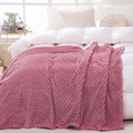 Dusty Pink Throw Blanket 90"×90" inches Gifts by Puncuntex