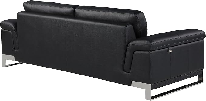 Blackjack Furniture Weston Collection Genuine Italian Leather Living Room Sofa - Image 3
