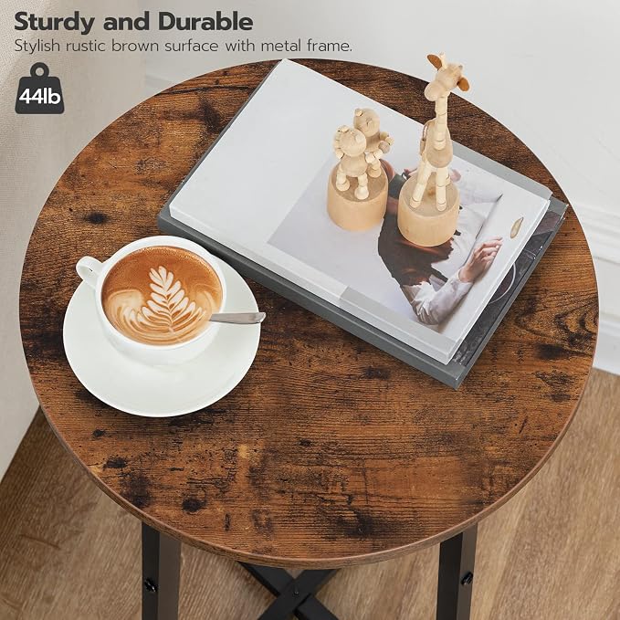 HOOBRO Side Tables Set of 2, Round End Accent Tables - Image 7