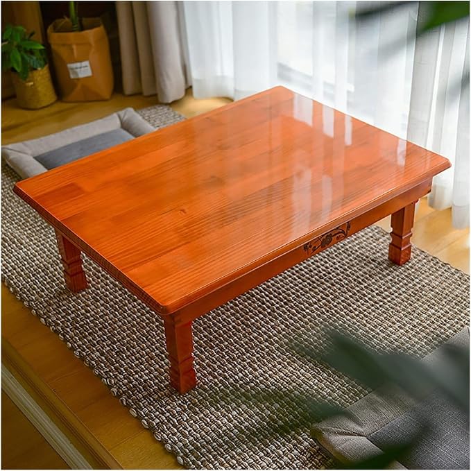 Korean Solid Wood Orange Coffee Table by Unknown