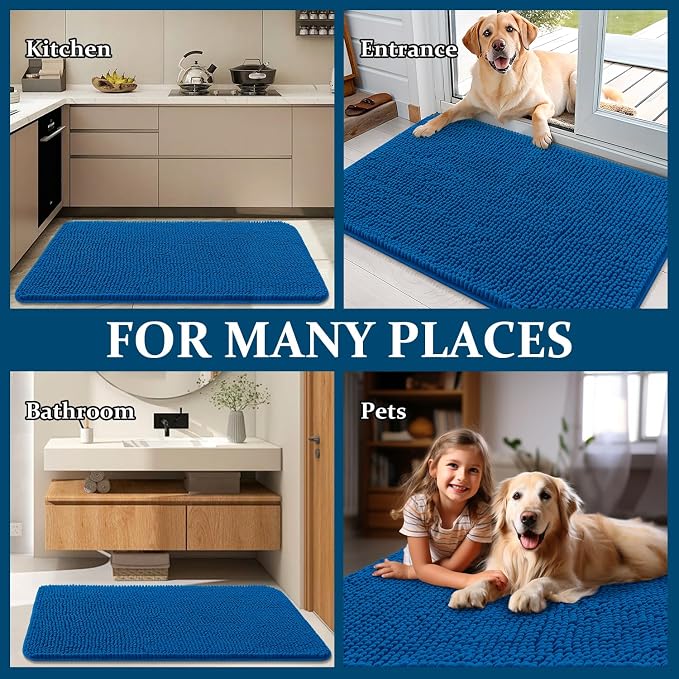 OLANLY Dog Door Mat for Muddy Paws 40x32, Absorbs Moisture and Dirt, Absorbent - Image 8