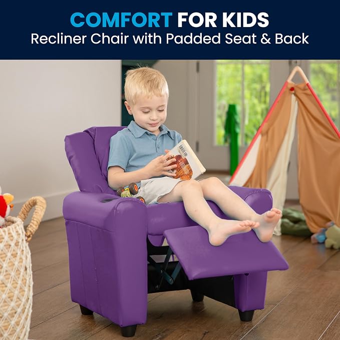 Flash Furniture Vana Vinyl Kids Recliner - Image 6