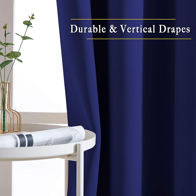 NICETOWN Bedroom Blackout 102 inch Curtains - Image 5