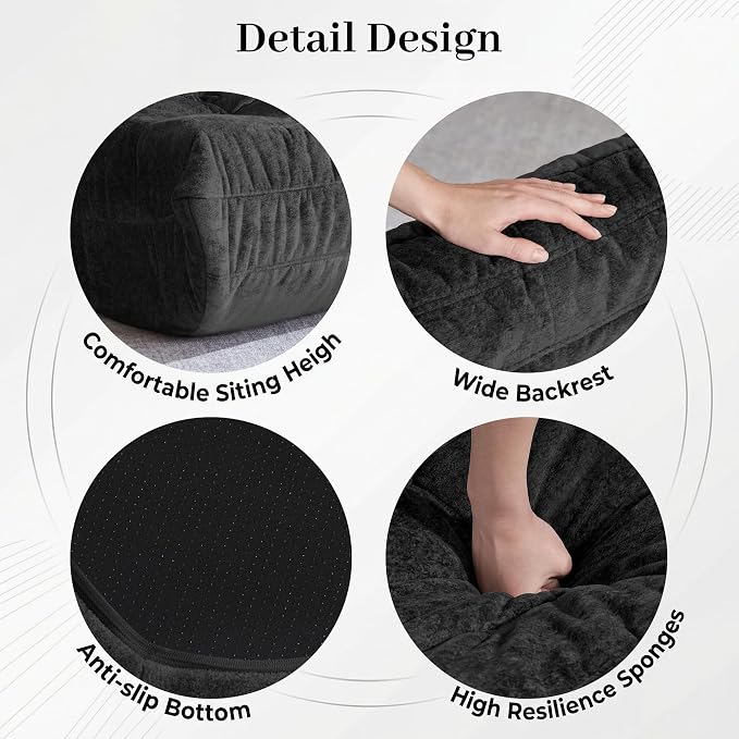 Bean Bag Chair, 3 Seater Fireside Chair, Giant Bean Bag Chairs - Image 5