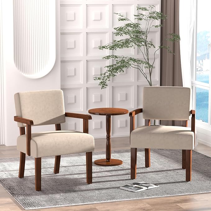 FAGAGA Accent Chair, Cat-Scratch Velvet Living Room Chairs Oversize - Image 5