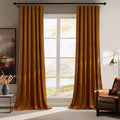 RYB HOME Velvet Curtains 96 inch, Room Darkening Window Curtains by RYBHOME