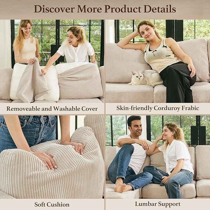 Belffin 88.6" Modular Sectional Sofa - Image 6