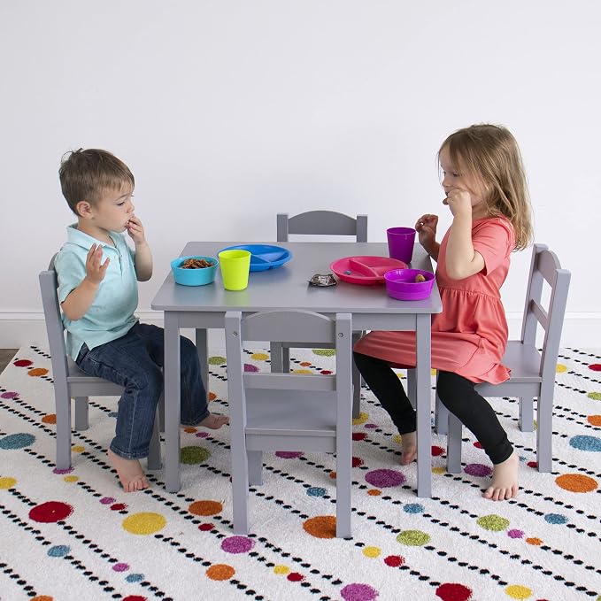 Humble Crew Kids Table and Chair Set, Toddler Activity Table - Image 2