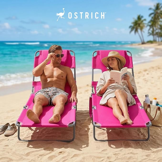 Ostrich the Original Chaise 72 x 22 Inch Lounge Portable Reclining Lounger - Image 2
