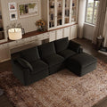 Novilla 104.3" Modular Cloud Couch, Modern Sectional Sofa by Novilla