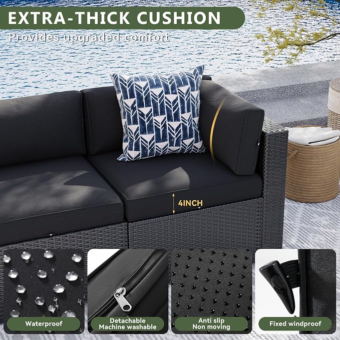 Aoxun 15 Piece Patio Furniture Set - Image 5
