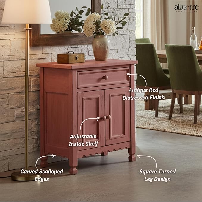 Alaterre Furniture Country Cottage Accent Cabinet - Image 6