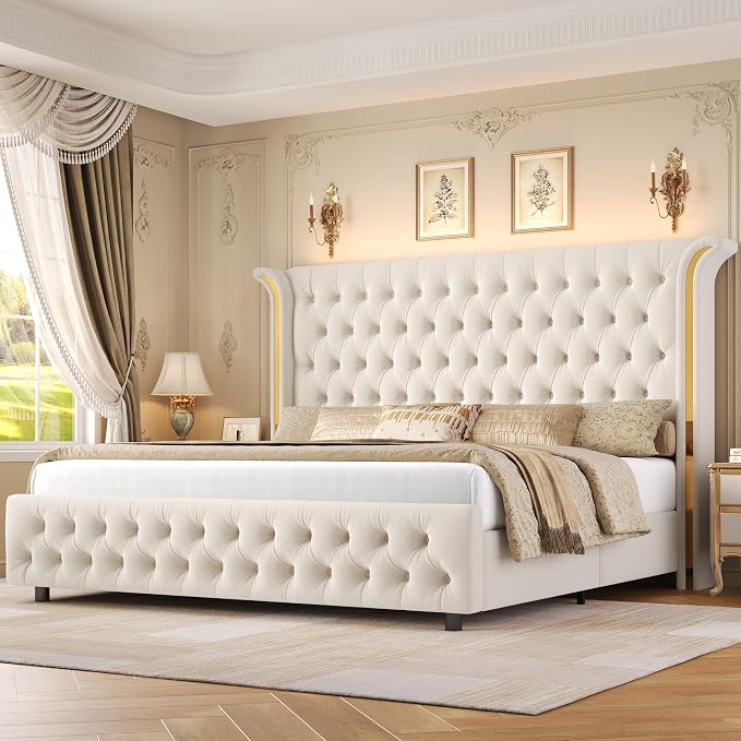 Keyluv Queen Smart LED Bed Frame by KeyluvHome
