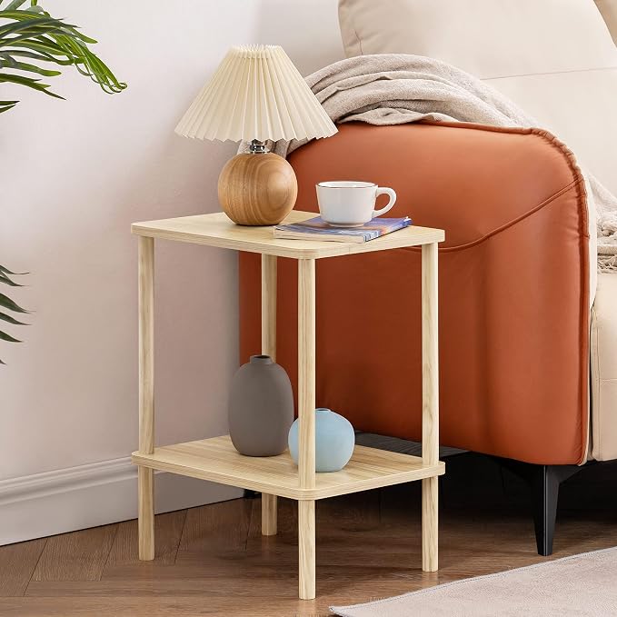 Apicizon 2 Tier End Table, Small Side Table - Image 2