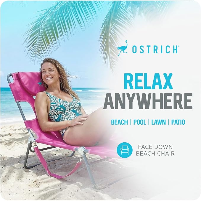 Ostrich the Original Chaise 72 x 22 Inch Lounge Portable Reclining Lounger - Image 4