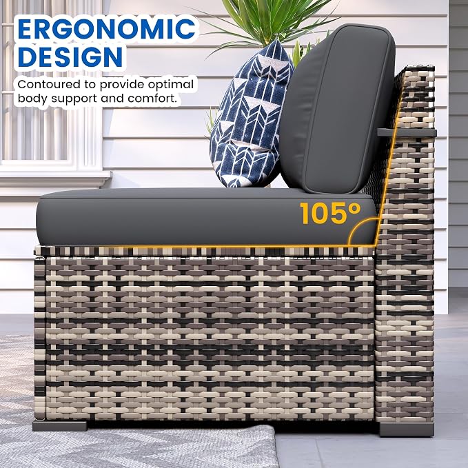 Patio Furniture Sets, 7-Piece Outdoor Patio Furniture - Image 3