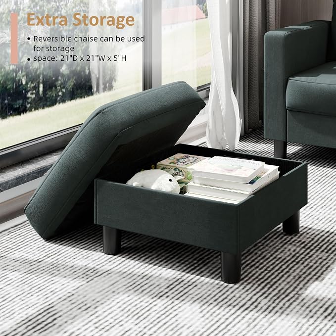 JAMFLY Convertible L-Shaped Sectional Sofa - Image 4