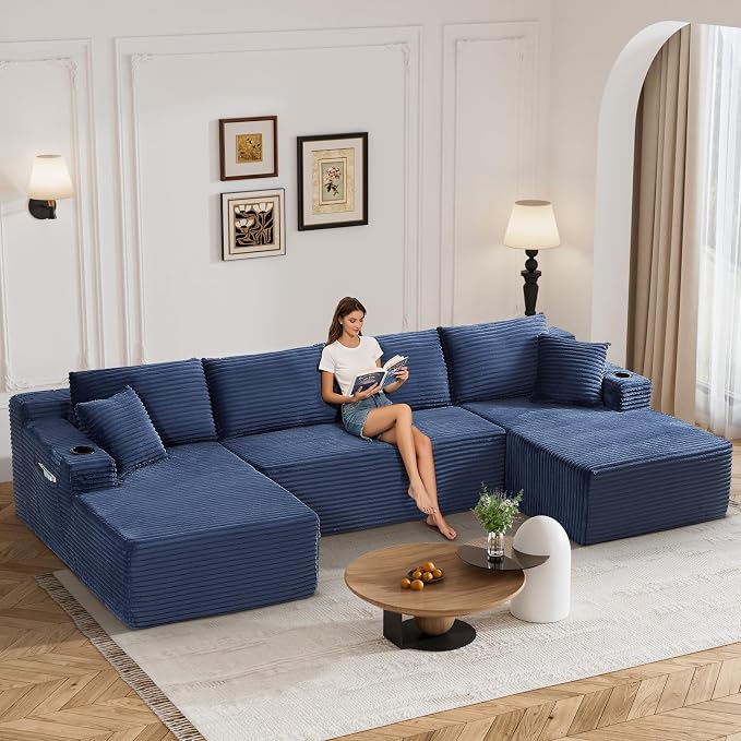 133" Oversized Cloud Boneless Sofa Couch - Image 8