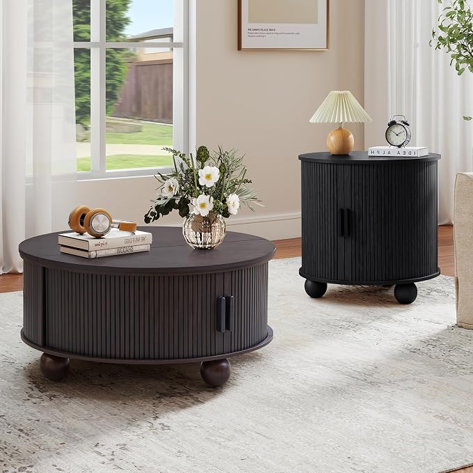 Round Lift Top Coffee Table - Image 9