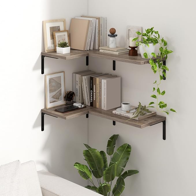 Fun Memories Deep Floating Shelves, 16W x 8D Floating Shelves Set of 2 - Image 6