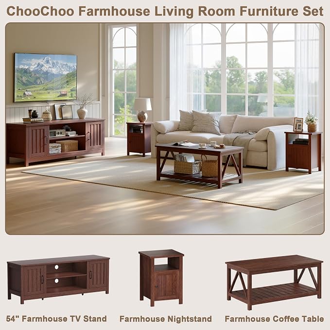 ChooChoo 54" Farmhouse TV Stand - Image 3
