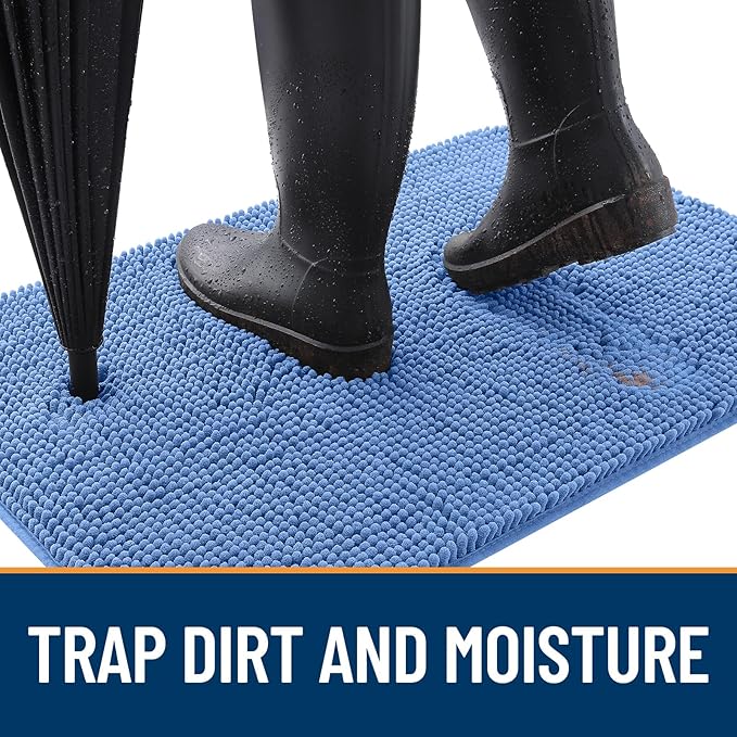 OLANLY Dog Door Mat for Muddy Paws 47x17, Absorbs Moisture and Dirt, Absorbent - Image 2