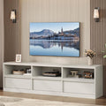 GarveeHome 70in TV Stand for TVs up to 85", Mid Century Modern Entertainment by GarveeHome