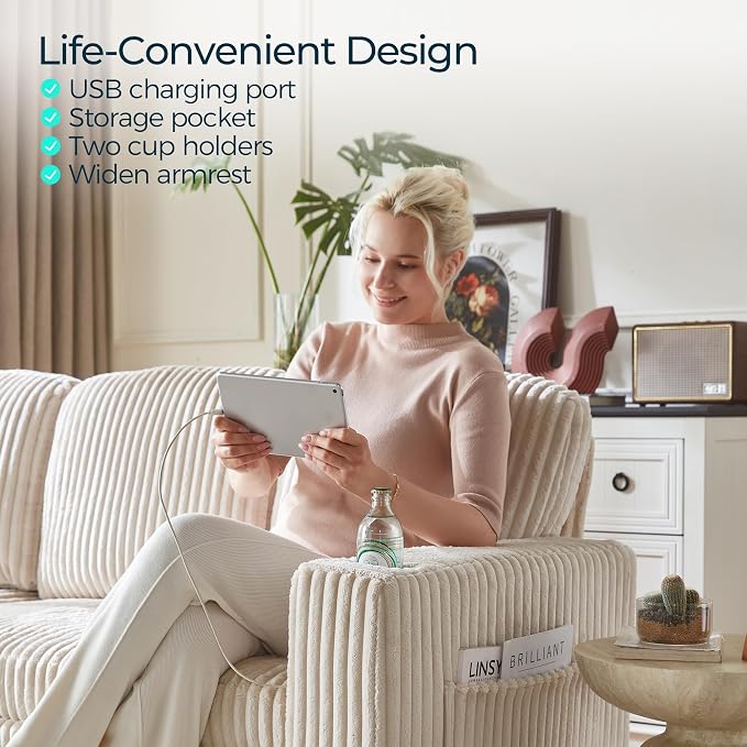 LINSY HOME Sectional Sleeper Sofa - Image 7