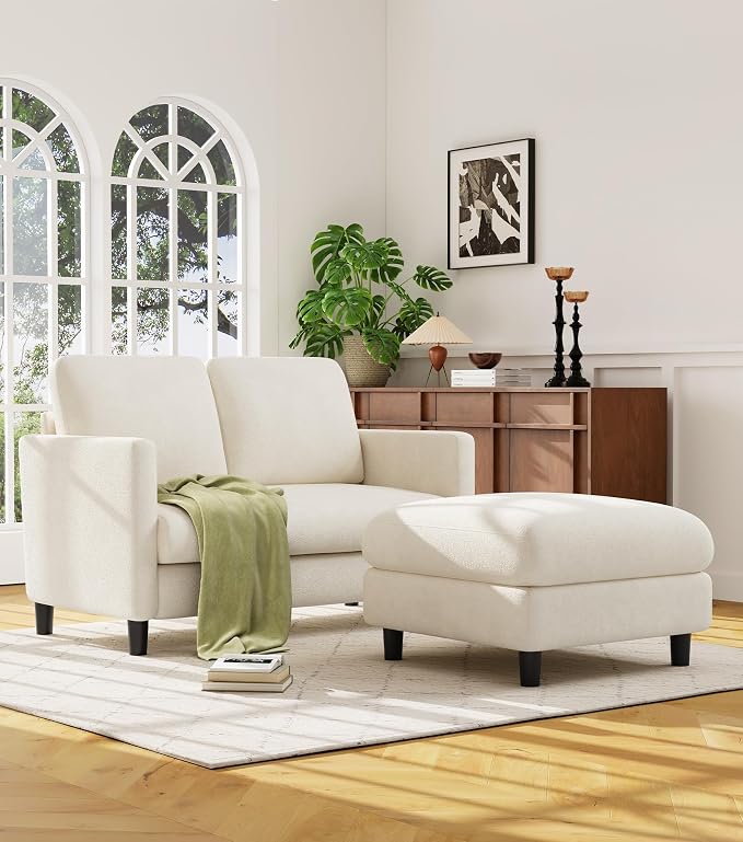 Welzona Loveseat, Comfy Teddy Love Seat - Image 5