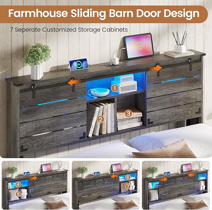 VIAGDO Wooden Bed Frame Full Size - Image 3