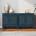 ARTPOWER Accent Cabinet with 2 Doors, Vintage Carved Wood Storage Cabinet by PowerofArtBetterforLife