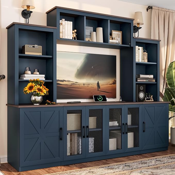 LUMISOL 4-Piece Entertainment Center Wall Unit - Image 2