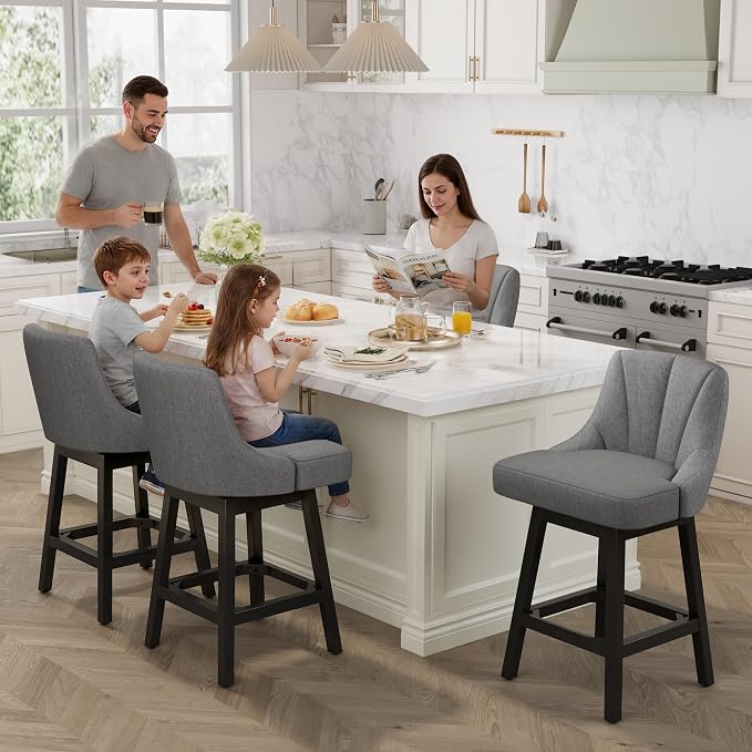 YaFiti Swivel Bar Stool 1 Pcs, 26 Inch Counter Height Bar Stools - Image 8