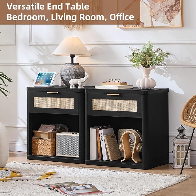 LEYAOYAO Rattan Nightstand - Image 5