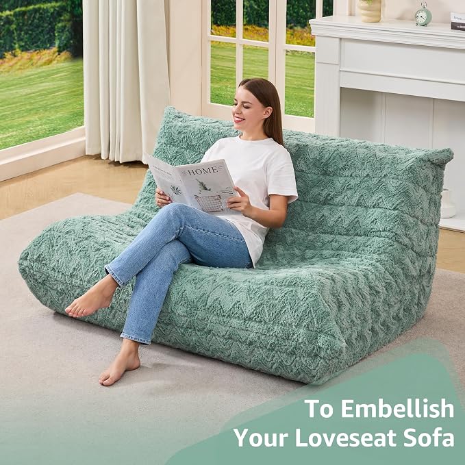 Bean Bag Chairs for Adults Giant Bean Bag Chair Memory Foam BeanBag Chair Bean - Image 6